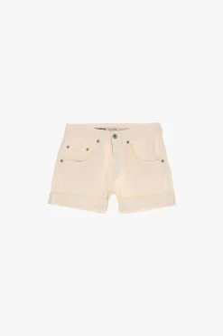 Shorts de color liso con dobladillo