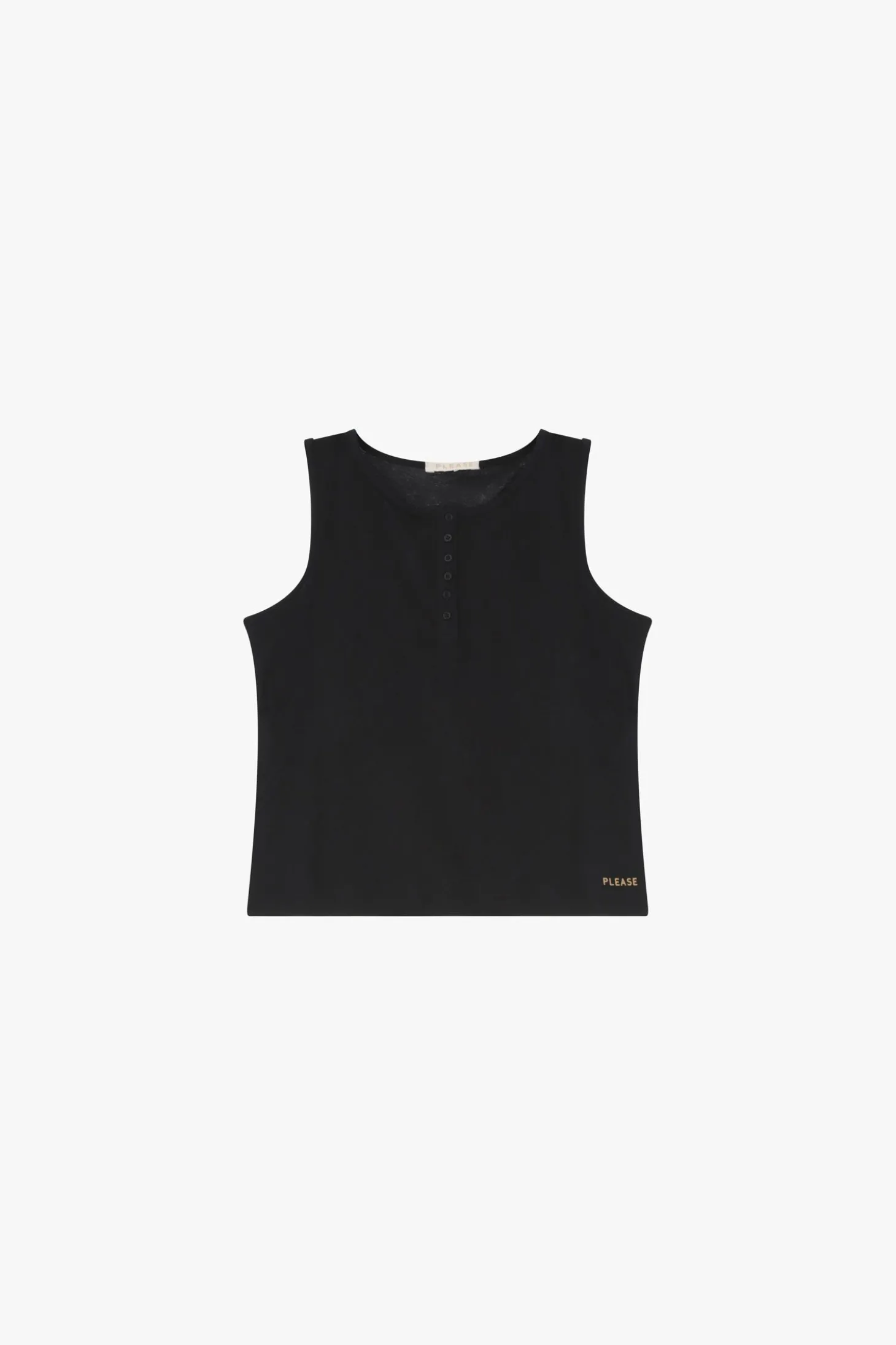 Tank top con botones decorativos