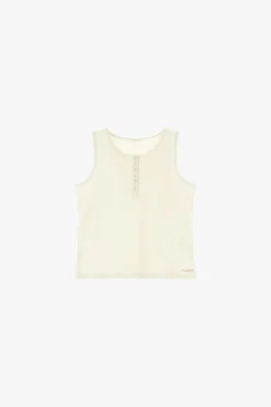 Tank top con botones decorativos
