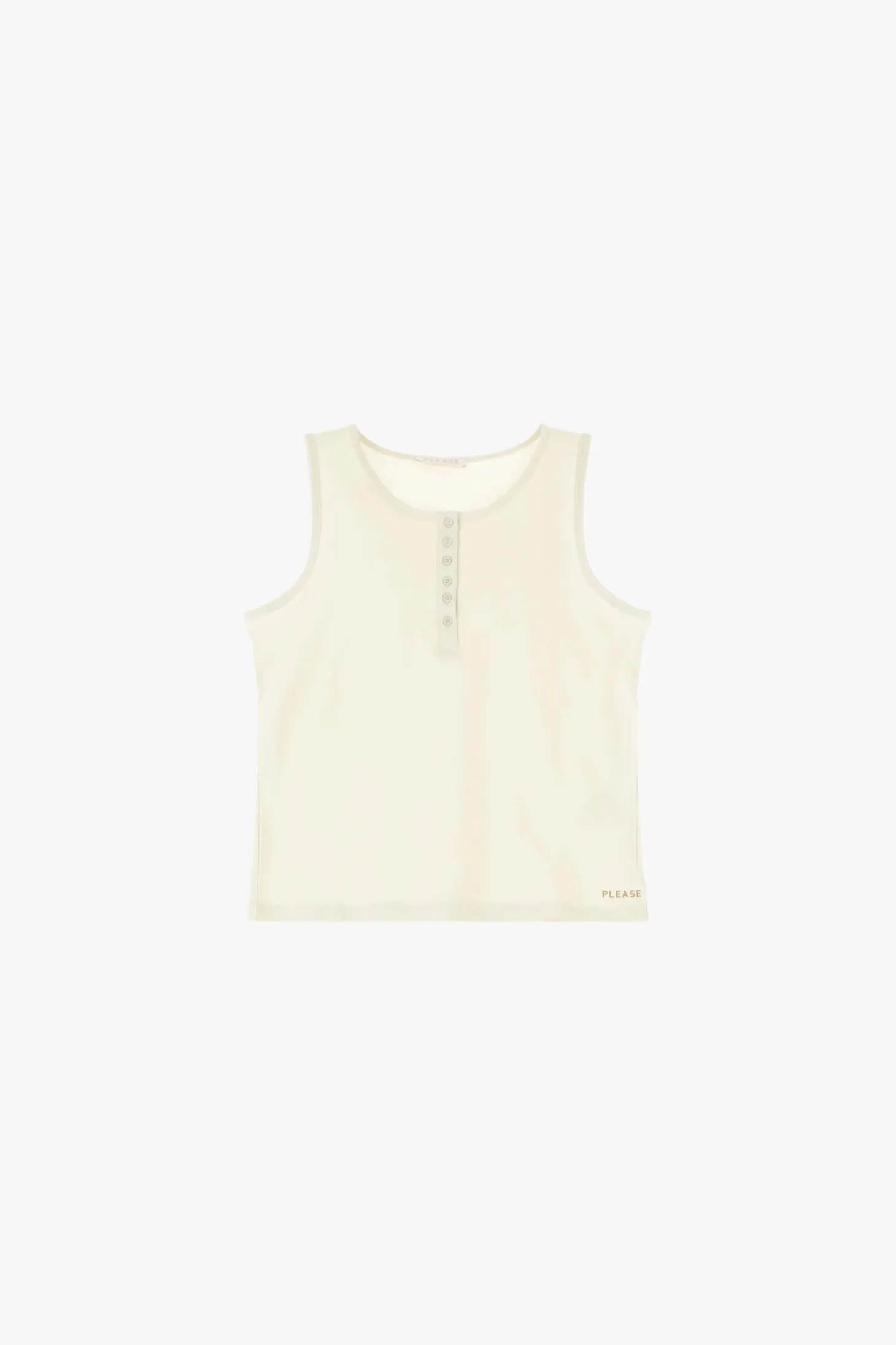 Tank top con botones decorativos