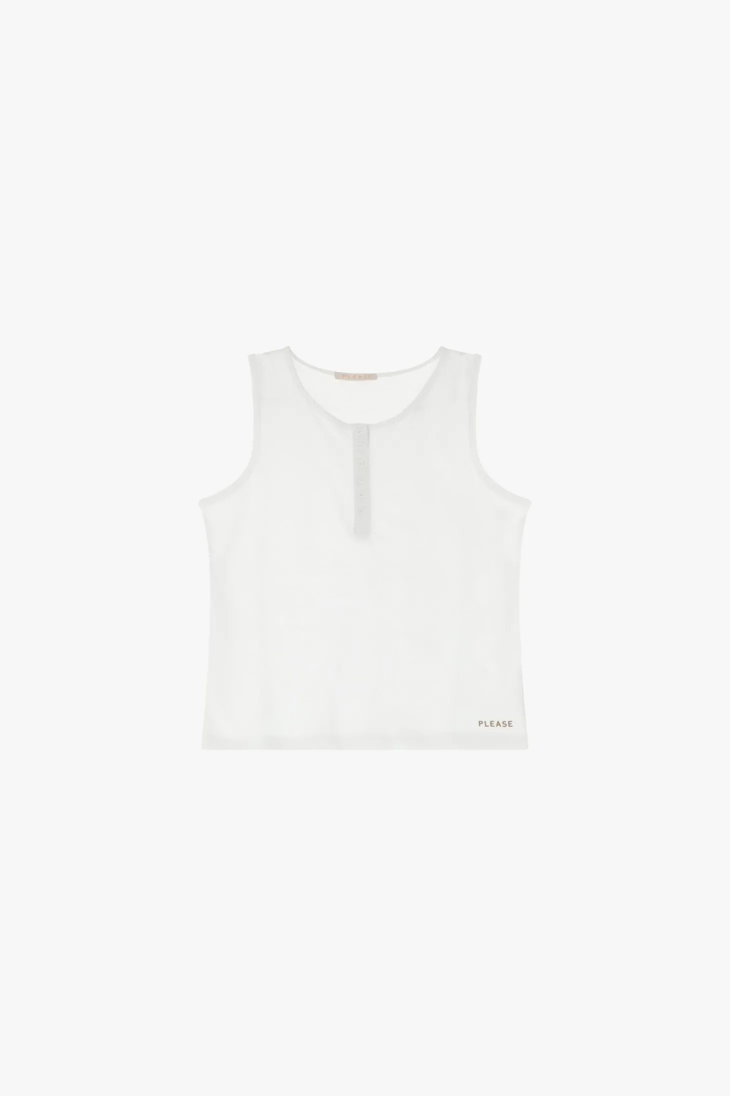 Tank top con botones decorativos