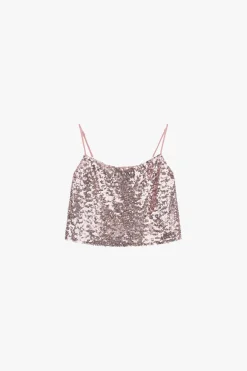 Top de tirantes con lentejuelas