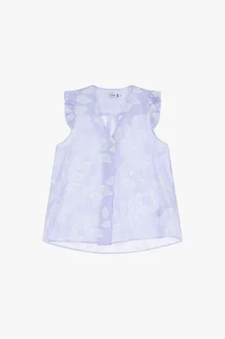 Top sin mangas con estampado