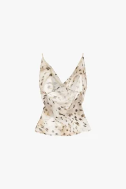 Top sin mangas escote en v