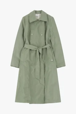 Trench con botones y cinturón