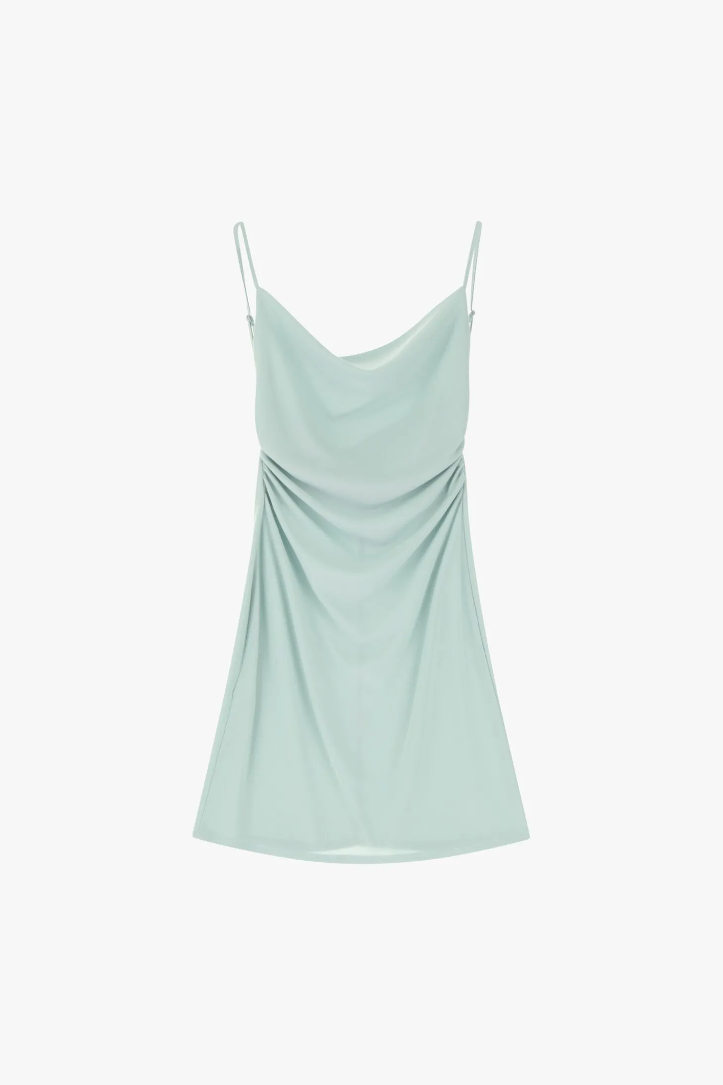 Vestido corto con tirantes y escote