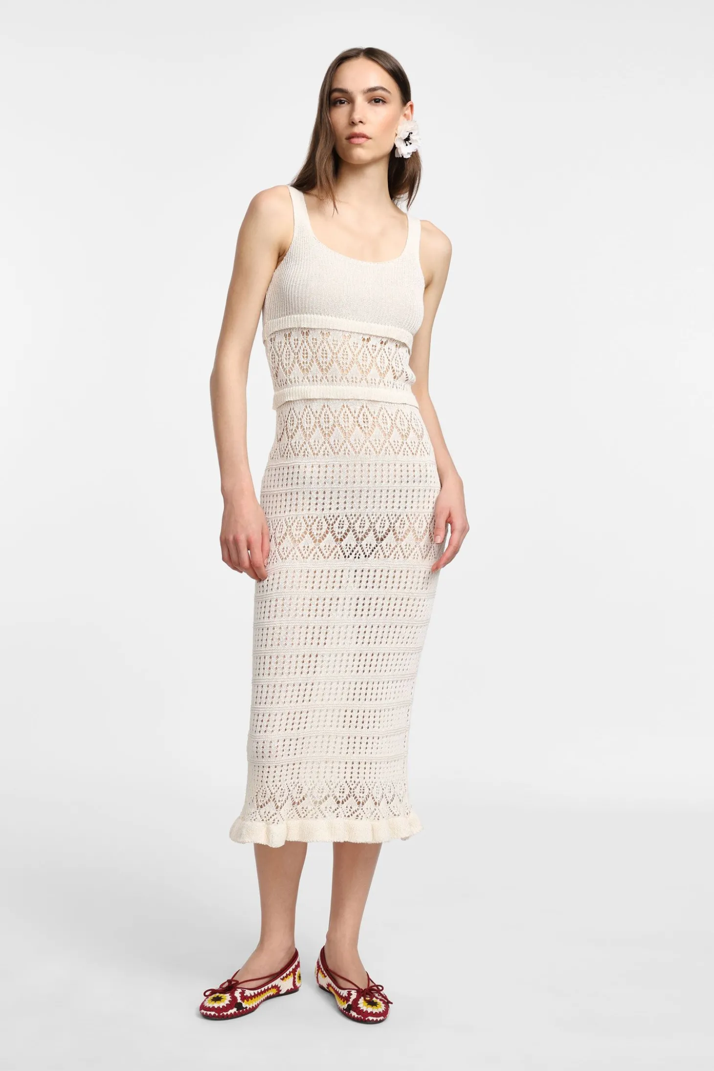 Vestido de punto con tirantes