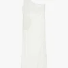 Vestido midi con escote asimétrico